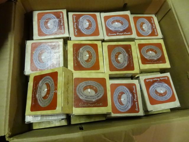 lot 104 image: Box full of serenity prayer Votive ...