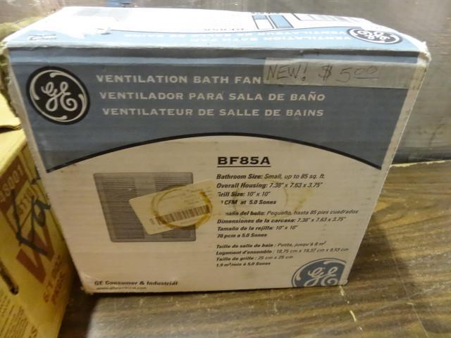 lot 106 image: New GE ventilation bath fan...