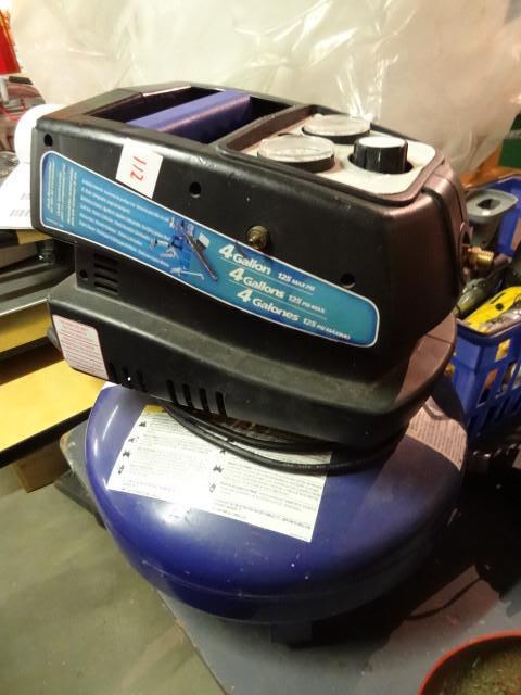 lot 112 image: Campbell hausfeld air compressor. N...