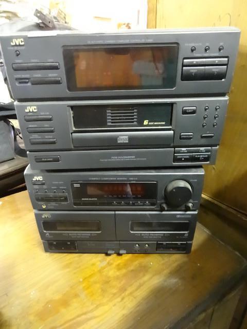 lot 134 image: JVC tunerCD player and dual tape p...