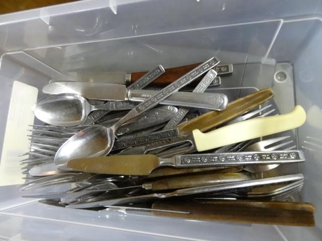 lot 144 image: Misc silverware. Bin not included...