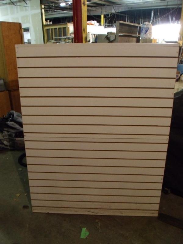 lot 16 image: 48 x 60 slat wall display. Double s...