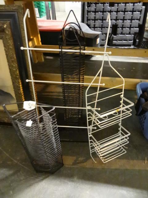 lot 180 image: 4 misc racks...
