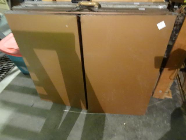 lot 191 image: Metal folding table. Perfect for ga...