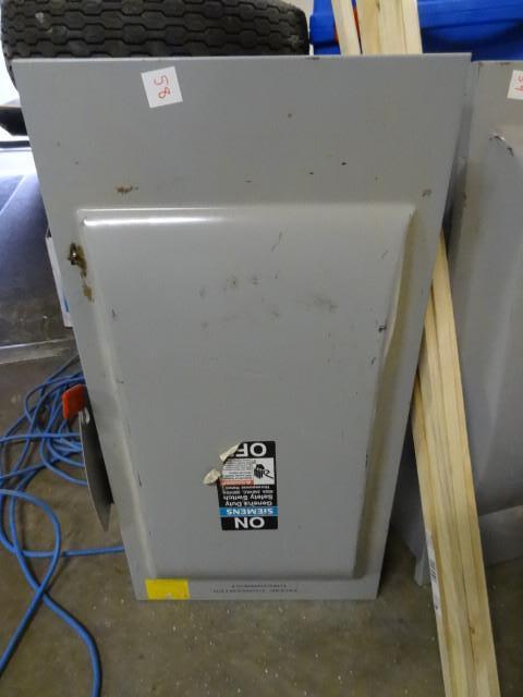 lot 58 image: Siemens general duty safety switch....