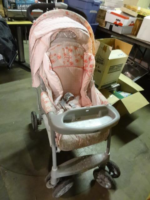 lot 88 image: Evenflo baby stroller. Graco portab...
