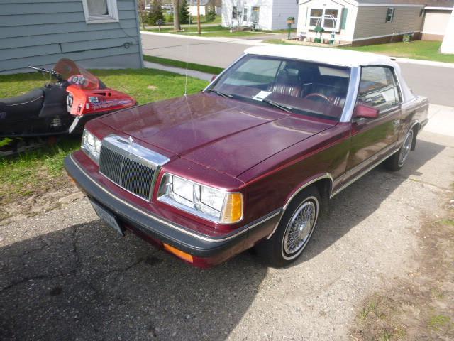 lot 1 image: 1986 Chrysler Lebaron Sport Convert...