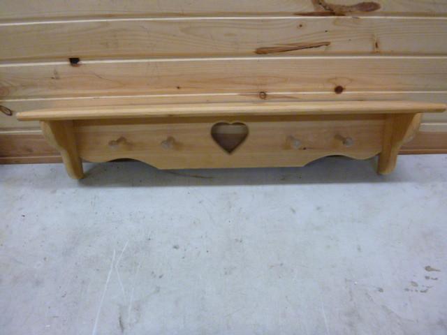 lot 103 image: 34" Shelf and Coat Rack...