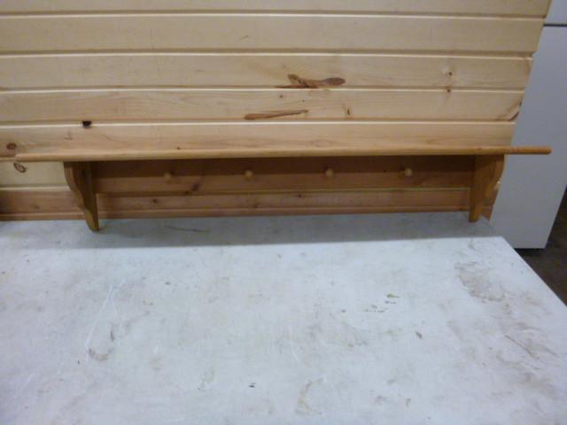 lot 104 image: 48" Shelf and Coat Rack...