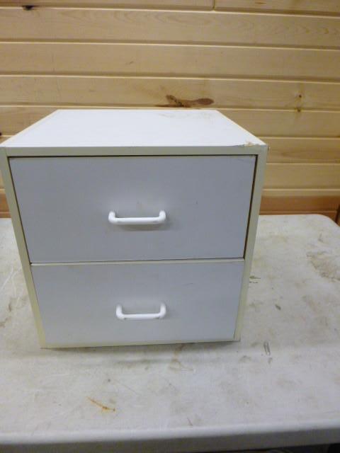 lot 108 image: 2 Drawer Storage Cabinet 15" X...