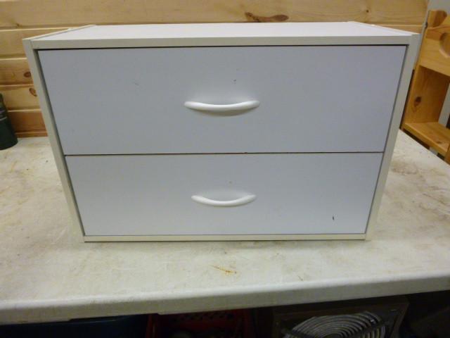 lot 110 image: 2 Drawer Storage Cabinet 15" X...
