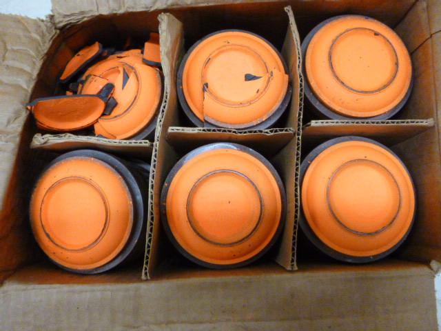 lot 113 image: Box of Clay Targets Some broken....