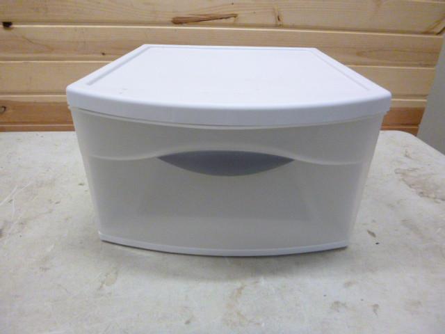 lot 129 image: 1 Drawer Storage Unit 9 12" X...