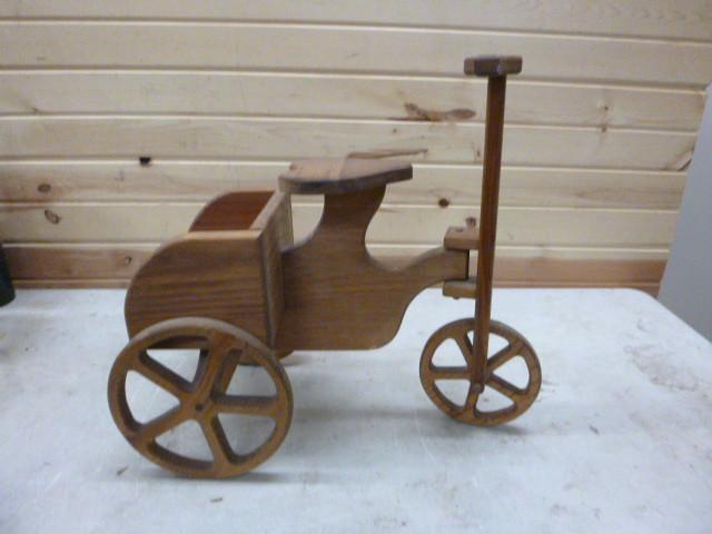 lot 138 image: Wooden Tricycle...