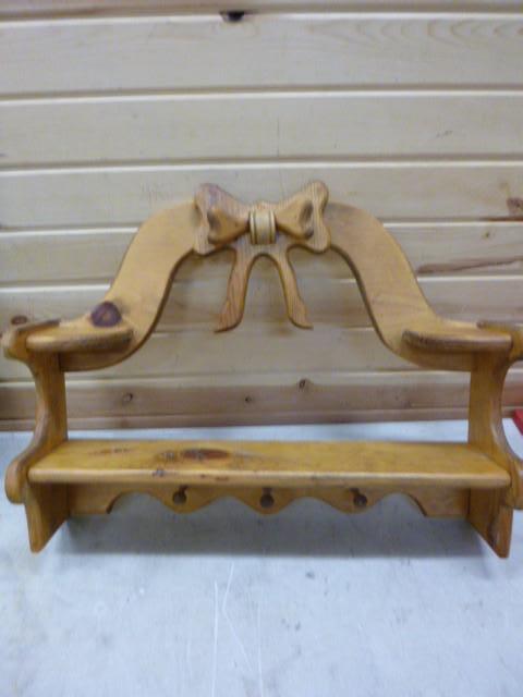 lot 172 image: 24" Shelf and Coat Rack...