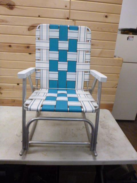 lot 205 image: Outdoor Folding Rocking Chair...
