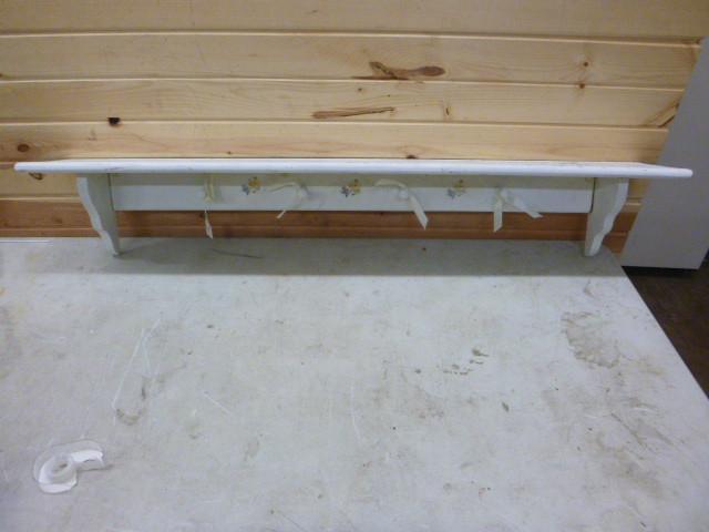 lot 232 image: 48" Shelf and Coat Rack...