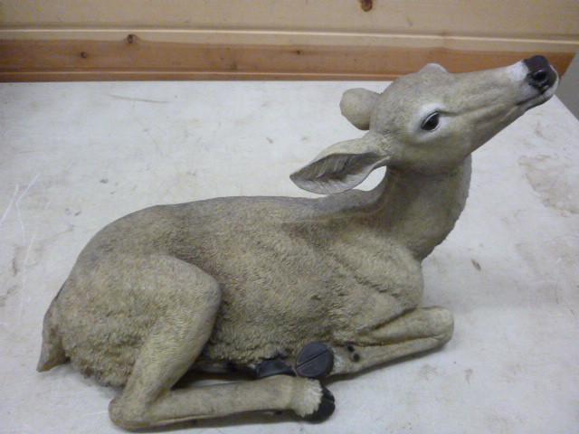 lot 24 image: Fawn Yard Statue...