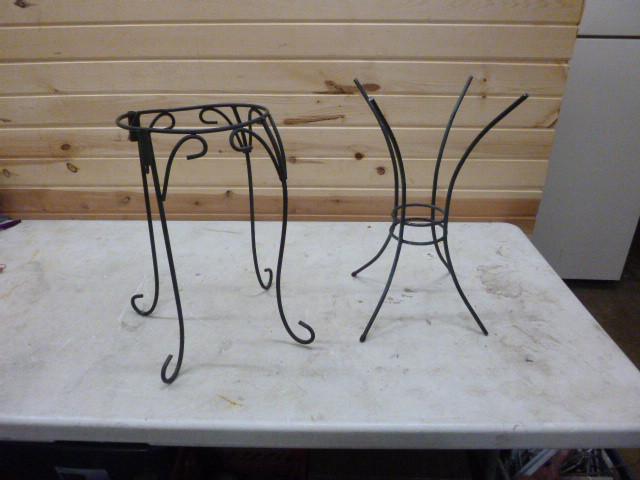 lot 240 image: 2 Metal Plant Stands...