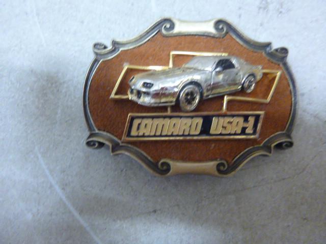 lot 241 image: Camaro USA-1 Belt Buckle...