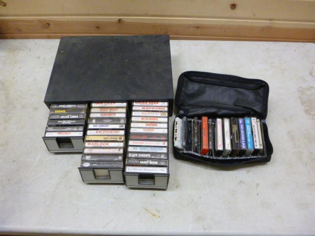 lot 66 image: 2 Cassette Cases with Miscellaneous...