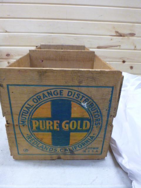 lot 67 image: Pure Gold Wooden Crate...