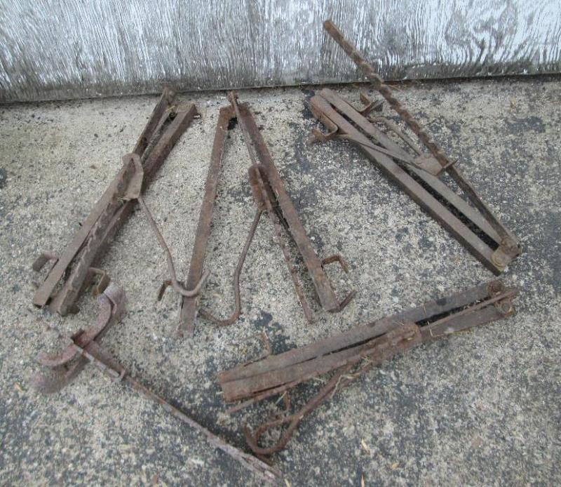 Details about   vintage steel ladder jacks 