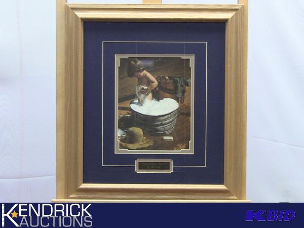 lot 39 image: Framed Jim Daly Saturday Night Lithograph