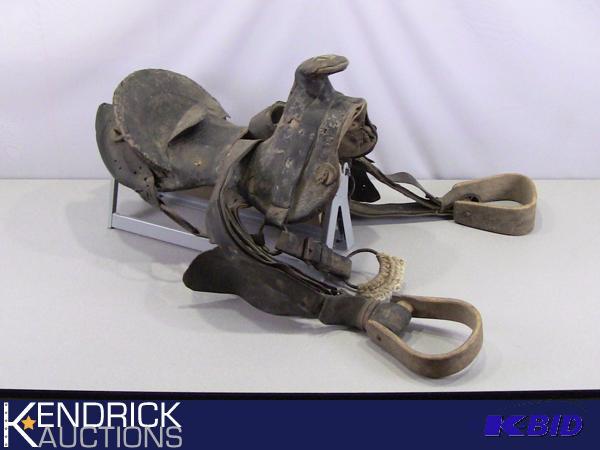 lot 48 image: Vintage Leather Saddle