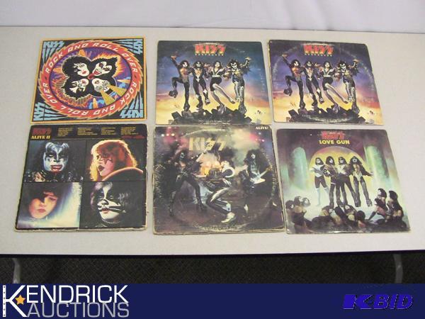 lot 76 image: 6 Vintage KISS albums