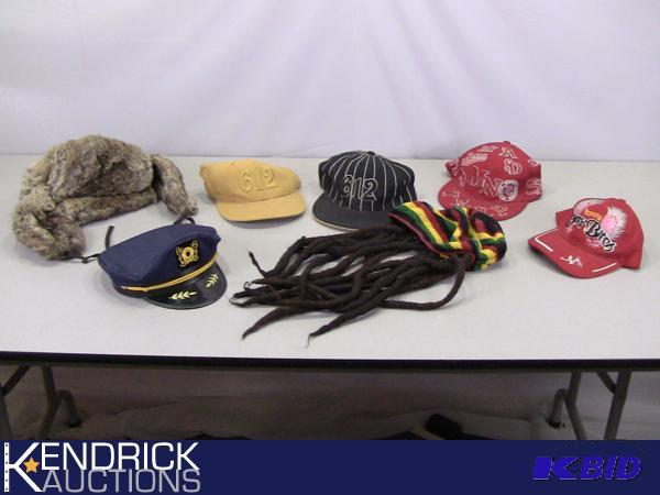 lot 81 image: Lot of 7 Unique Collectible Hats