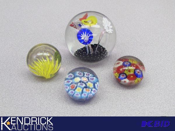 Vintage Art Glass Paperweight Lot