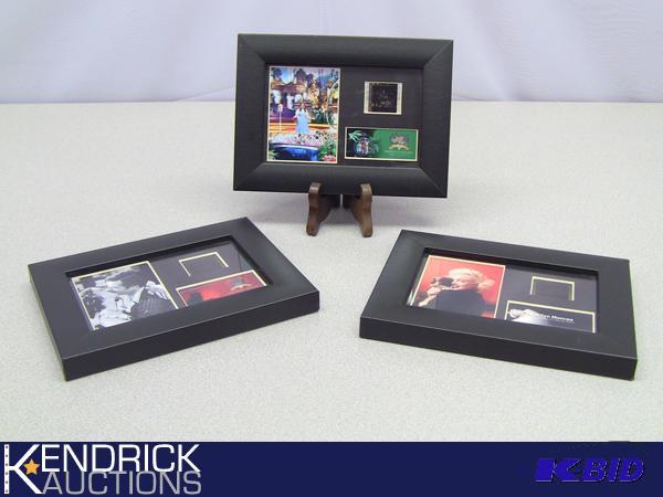 Lot Of 3 Framed Movie Film Cells