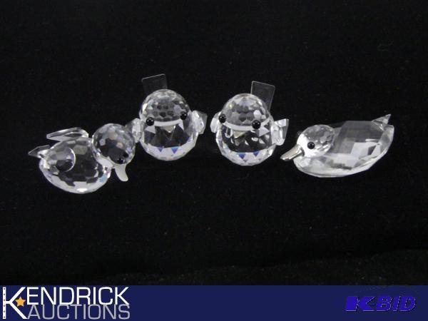 Lot Of 4 Swarovski Crystal Figurines