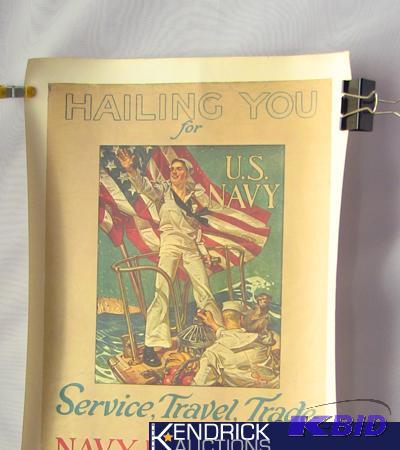 WWI Hailing You For Recruiting Poster