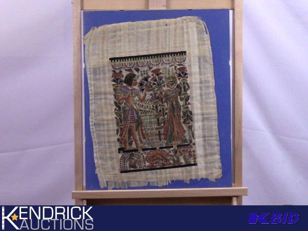 Vintage Framed Egyptian Papyrus Lot