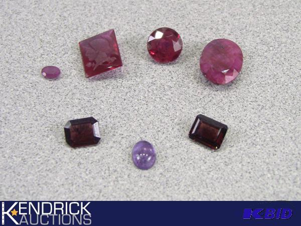 Large Lot of Faceted Rubies And Other Gemstones