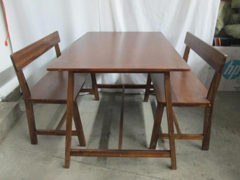 Table and Bench Dining Set