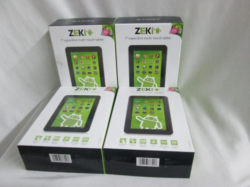 4 - Zeki 7 8GB Tablets - Cracked Screens