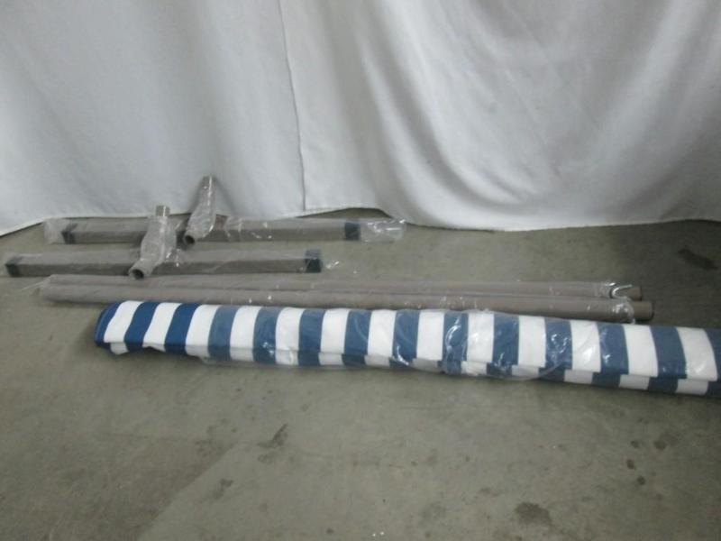 Algoma Striped Oversized Hammock w Stand