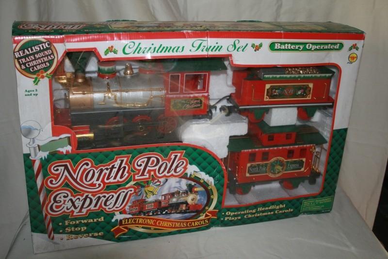 Battery operated Christmas train se...
