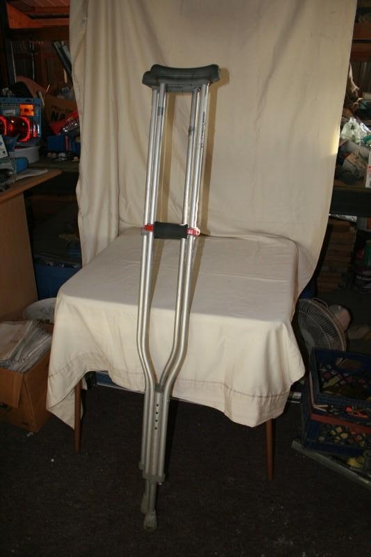 Crutches...