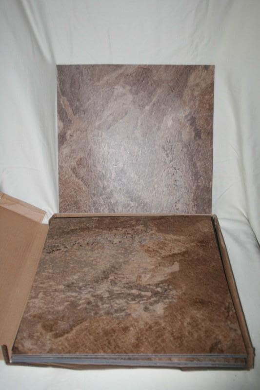 2 boxes Hartsfield vinyl floor squa...