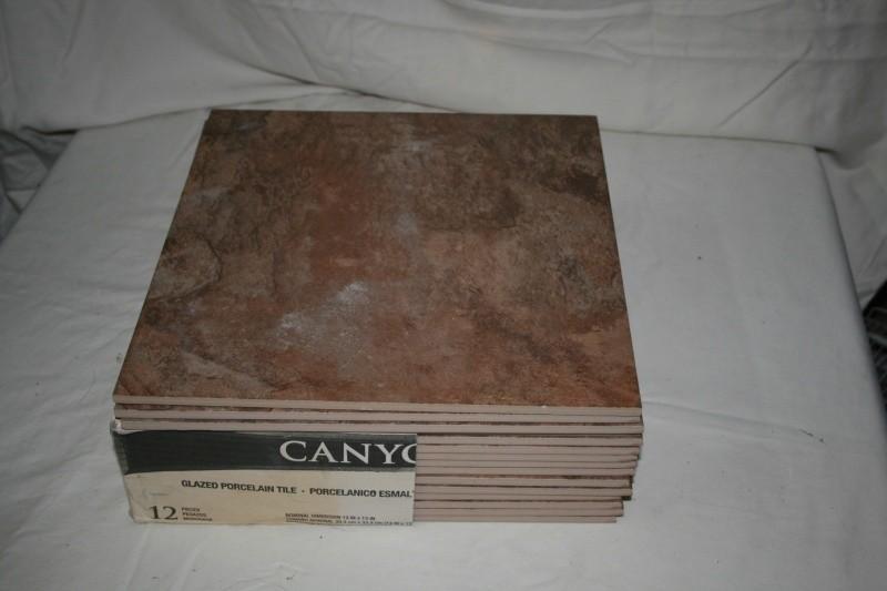 Canyon glazed porcelain tile, 28 pi...