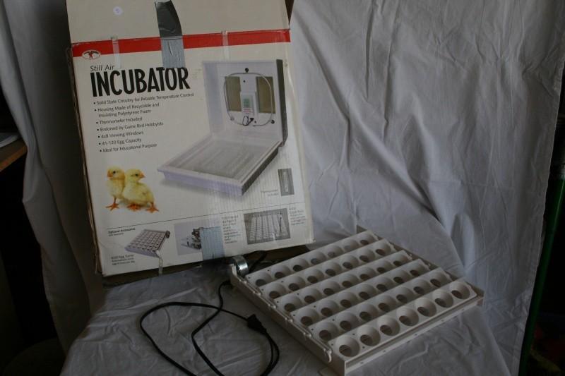Still air incubator &amp egg turne...
