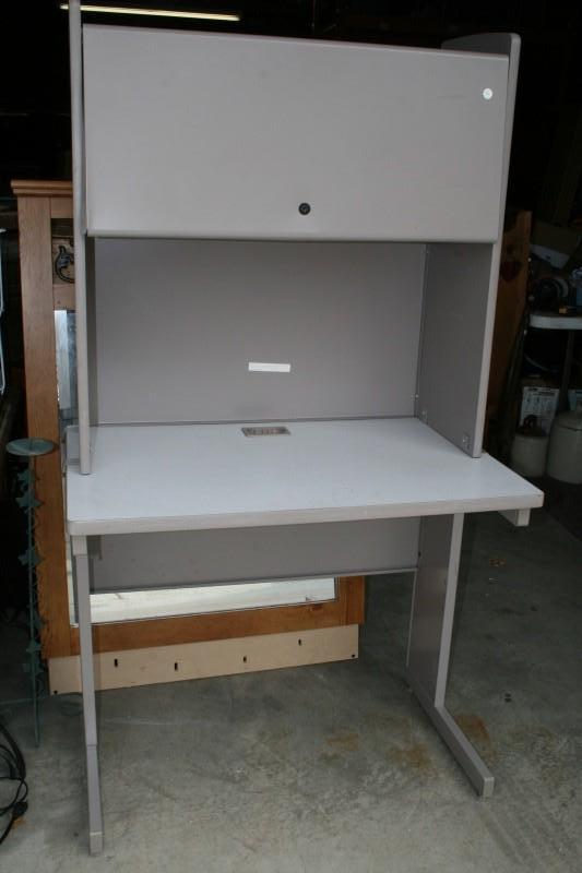 Metal &amp formica desk, 64 12&qu...