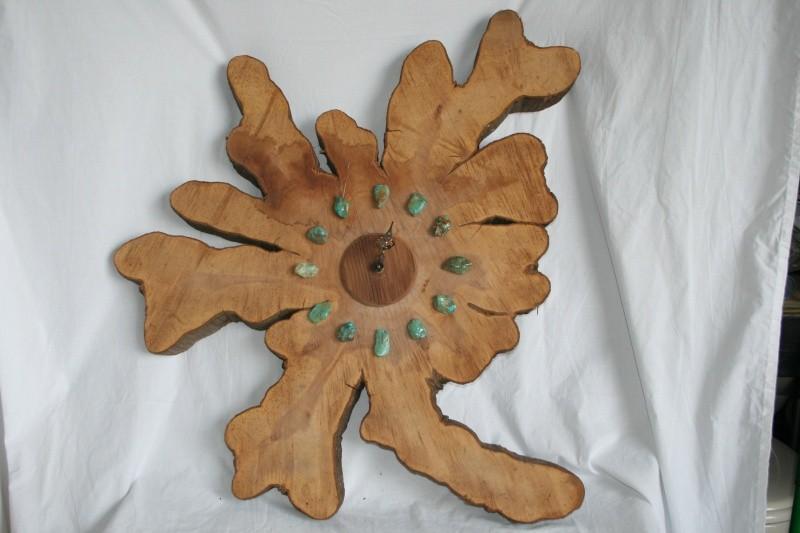 Clock made out of part of a tree tr...