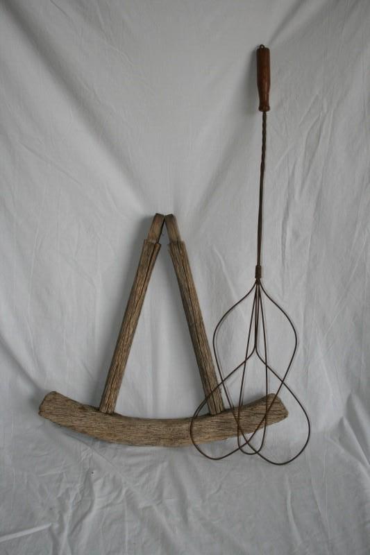 Antique rug beater, part of an old ...