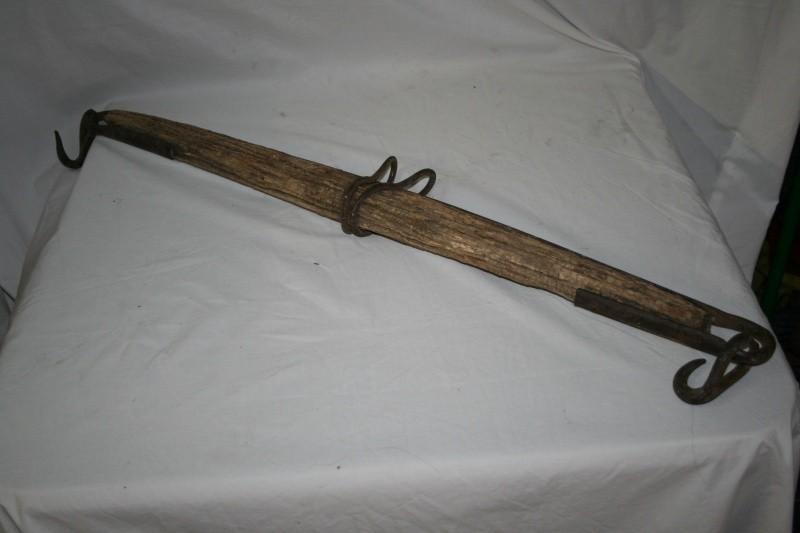 Antique woodenmetal yoke, leader b...
