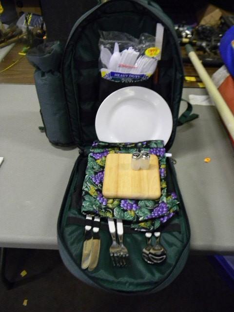 lot 111 image: Picnic Time backpack with everythin...